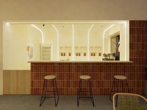 THIẾT KẾ NỘI THẤT TIỆM TRÀ NHÀ TÁO