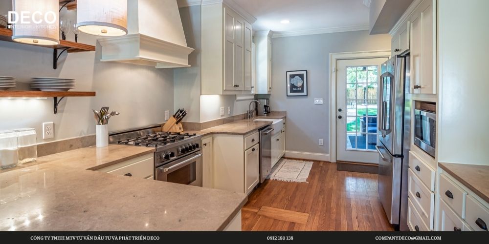 Đồng bộ nội thất phòng bếp với tổng thể căn nhà